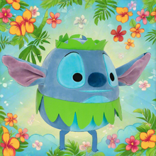 Načíst obrázek do prohlížeče Galerie, Disney Lilo &amp; Stitch 20cm Stitch in Hula Skirt Soft Plush