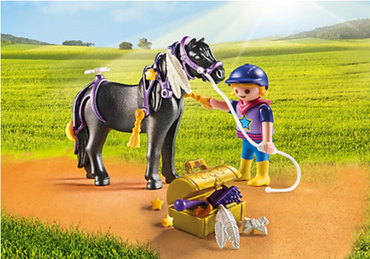 Playmobil Country 6970 Collectable Groomer with Star Pony Action Figure
