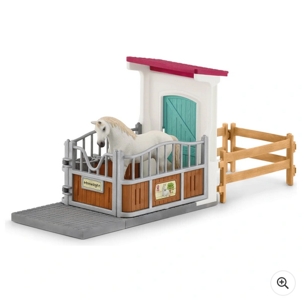 Schleich Horse Club Stall Extension 42569 With Stallion