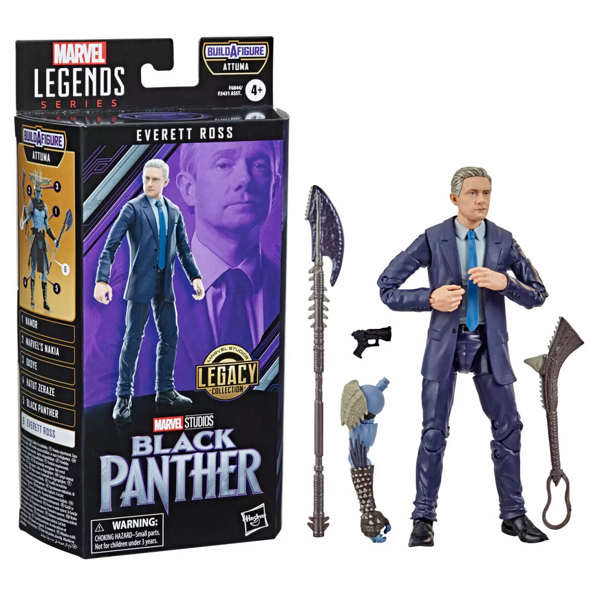 Marvel Legends Series Black Panther Everett Ross 6''  Action Figure