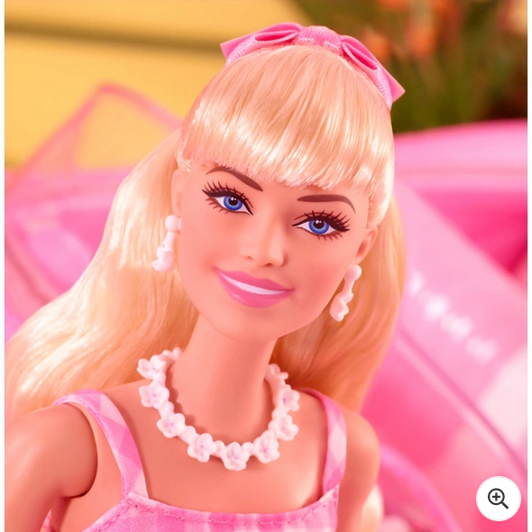 Barbie The Movie Pink Gingham Dress Doll