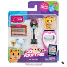 Load image into Gallery viewer, Adopt Me! Dr. Heart &amp; Ginger Cat Friends Hospital Pack Action Figure