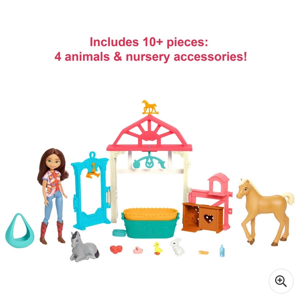 Spirit Lucky's Foal Nursery Doll and Playset with Accessories