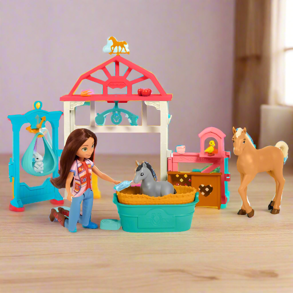 Spirit Lucky's Foal Nursery Doll and Playset with Accessories