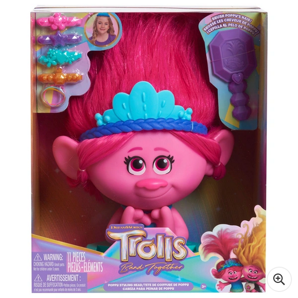 Trolls 3: Band Together Poppy Styling Head