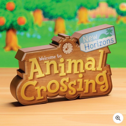 Animal Crossing: New Horizons Logo Light - Official Nintendo Paladone LED Lamp