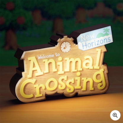 Animal Crossing: New Horizons Logo Light - Official Nintendo Paladone LED Lamp