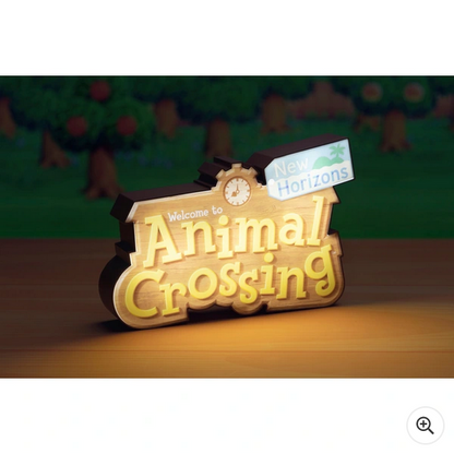 Animal Crossing: New Horizons Logo Light - Official Nintendo Paladone LED Lamp