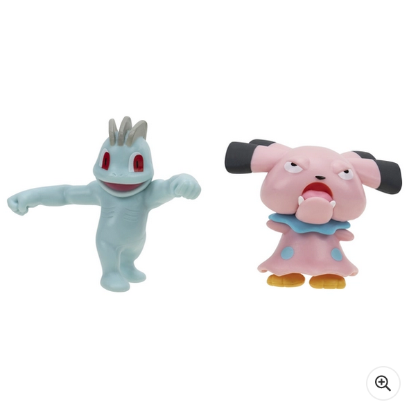 Pokémon 5cm Battle Figure 2-Pack - Machop & Snubbull