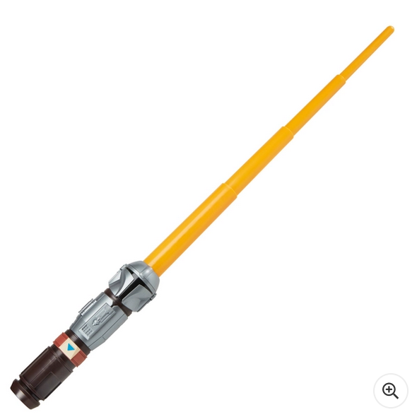 Star Wars Lightsaber Squad the Mandalorian Extendable Orange Lightsaber