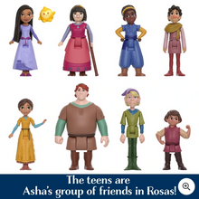 Load image into Gallery viewer, Disney Wish Asha &amp; Friends Small Doll Figure Set
