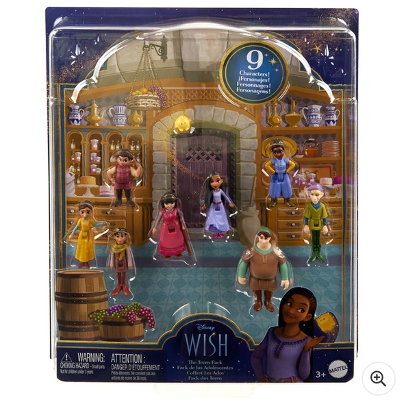 Disney Wish Asha & Friends Small Doll Figure Set