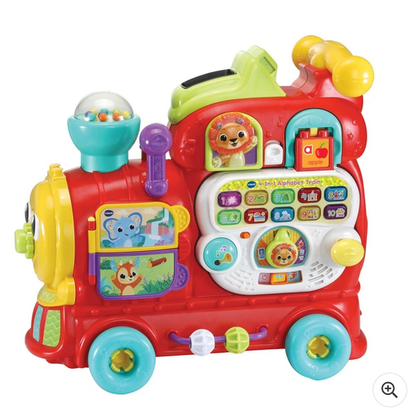 VTech 4-in-1 Alphabet Train Set Baby Walker with Lights Sounds and Songs