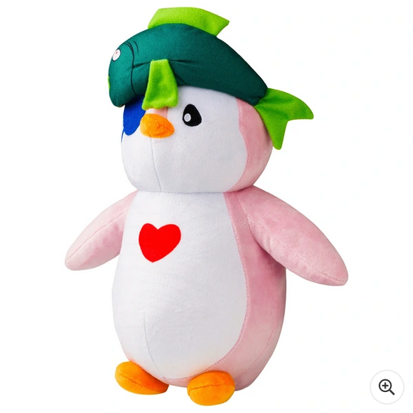 Pudgy Penguin Plush 30cm – Fish Outfit