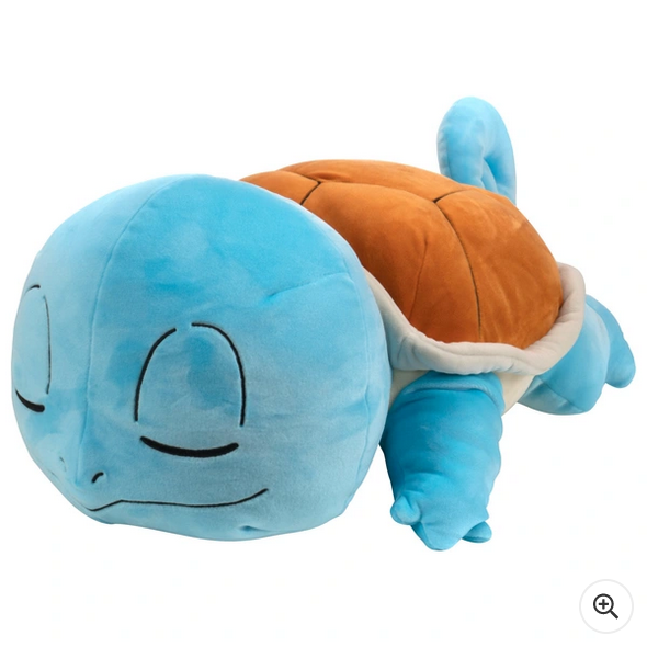 Pokemon 45cm Plush Sleeping Squirtle Soft Toy