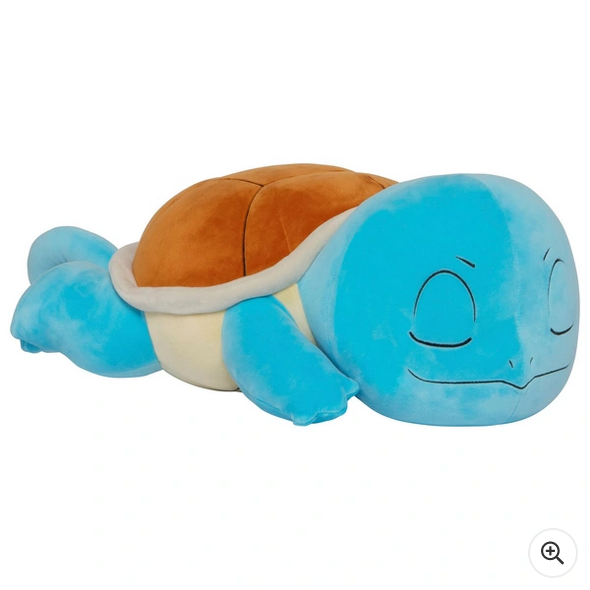 Pokemon 45cm Plush Sleeping Squirtle Soft Toy