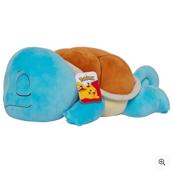 Pokemon 45cm Plush Sleeping Squirtle Soft Toy