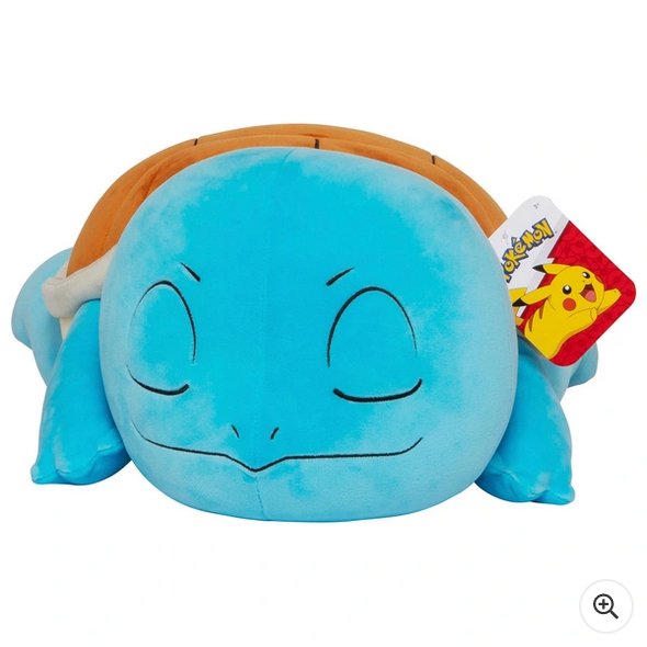 Pokemon 45cm Plush Sleeping Squirtle Soft Toy