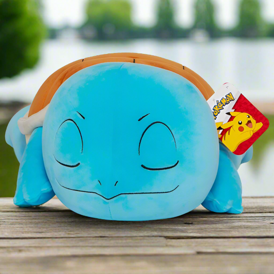 Pokemon 45cm Plush Sleeping Squirtle Soft Toy