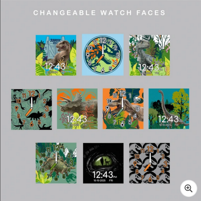 Dětské chytré hodinky Jurský svět černé