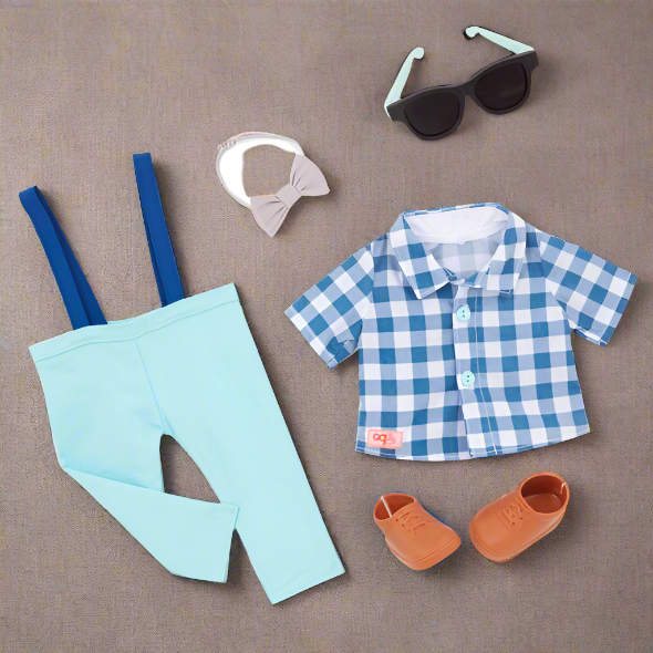 Our Generation Plaid & Preppy Boys Doll Outfit