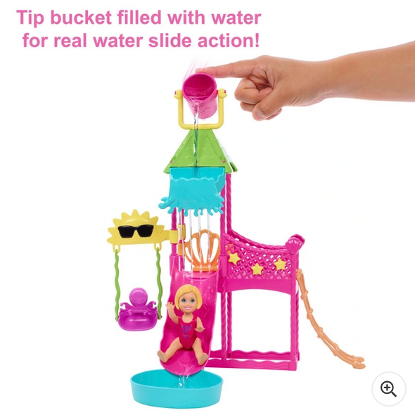 Barbie Skipper First Jobs  Big Babysitting Adventure Water Park Playset