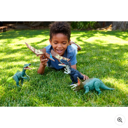 Jurassic World Dominion Roar Strikers Pteranodon - New (Damaged Box) Mattel HGP78