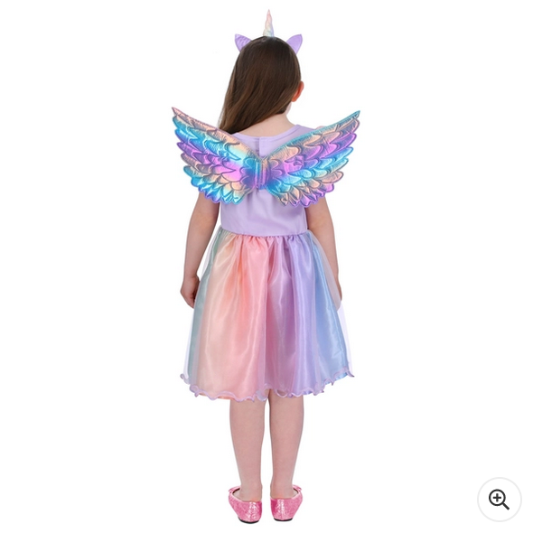 Unicorn Dress Up Kids Girl Costume 6-8 Years