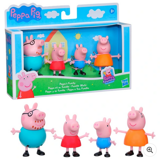 Peppa Pig Adventures Family Figure 4 Pack