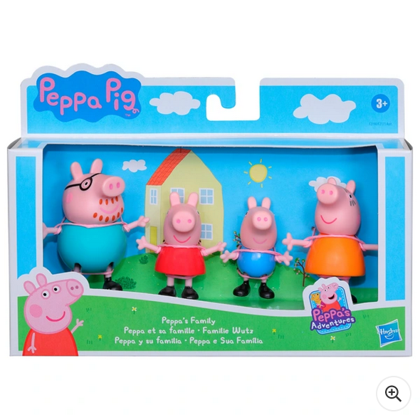 Peppa Pig Adventures Family Figure 4 Pack