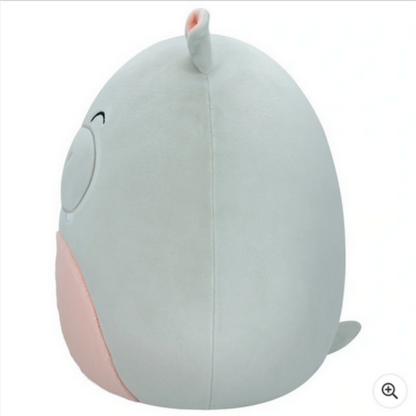 Squishmallows 30 cm Harrison Grey Hippo Soft Plush