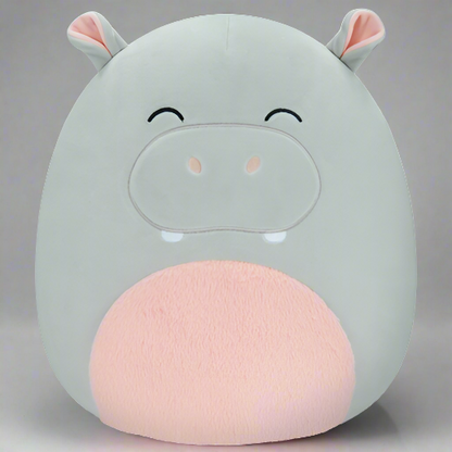 Squishmallows 30 cm Harrison Grey Hippo Soft Plush