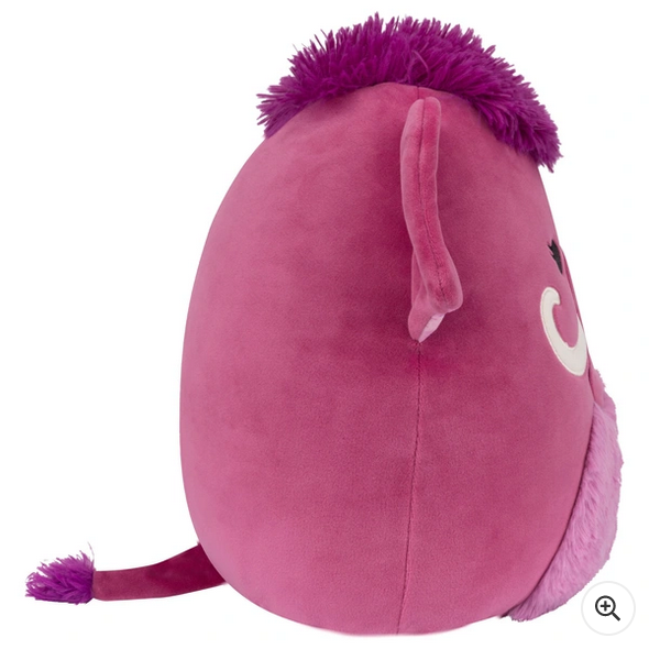 30cm Magdalena the Magenta Woolly Mammoth Soft Toy