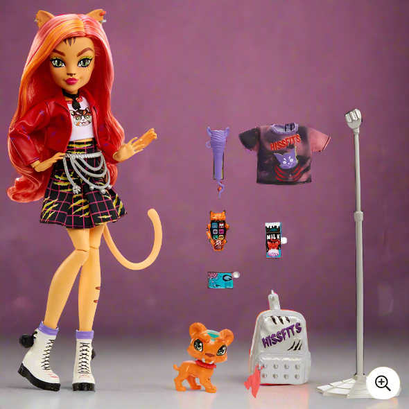 Monster High Toralei Stripe Doll with Pet and Accessories