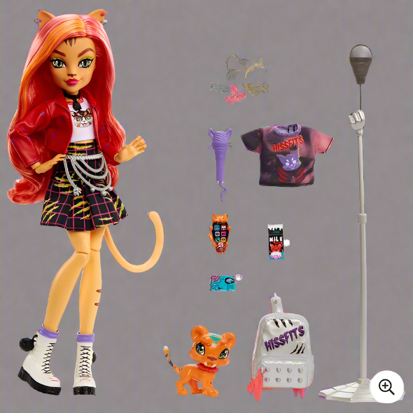 Monster High Toralei Stripe Doll with Pet and Accessories