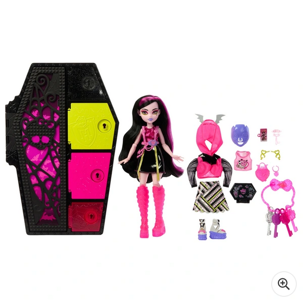 Monster High Skulltimate Secrets Neon Frights Draculaura Doll Fashion Set