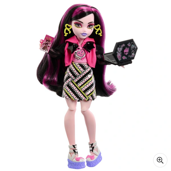 Monster High Skulltimate Secrets Neon Frights Draculaura Doll Fashion Set