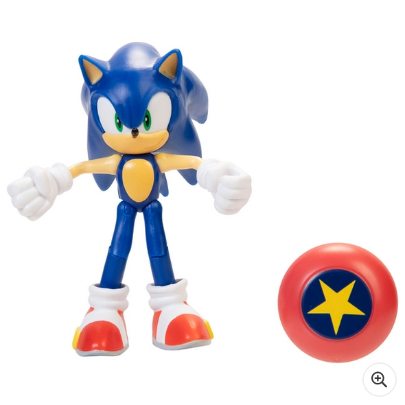 Sonic The Hedgehog 10cm Modern Sonic with Star Spring