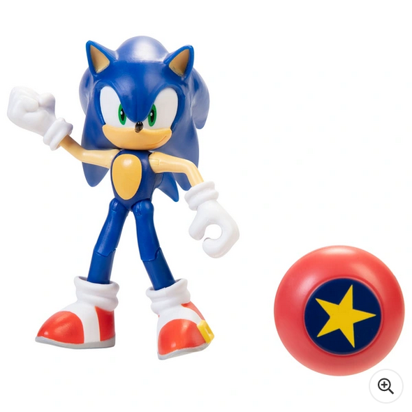 Sonic The Hedgehog 10cm Modern Sonic with Star Spring