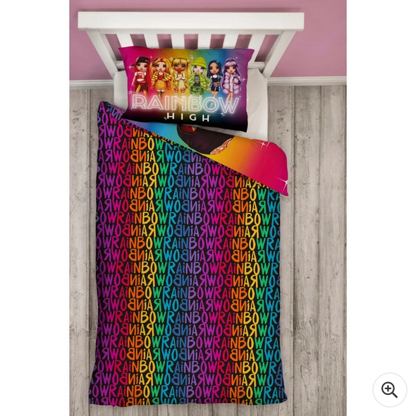 Rainbow High Single Reversible Duvet Set