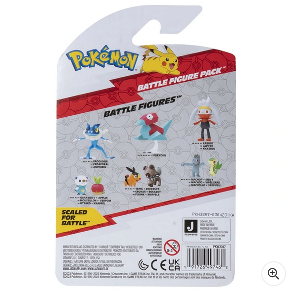 Pokémon 5cm Battle Figure 2-Pack - Quaxly & Pikachu