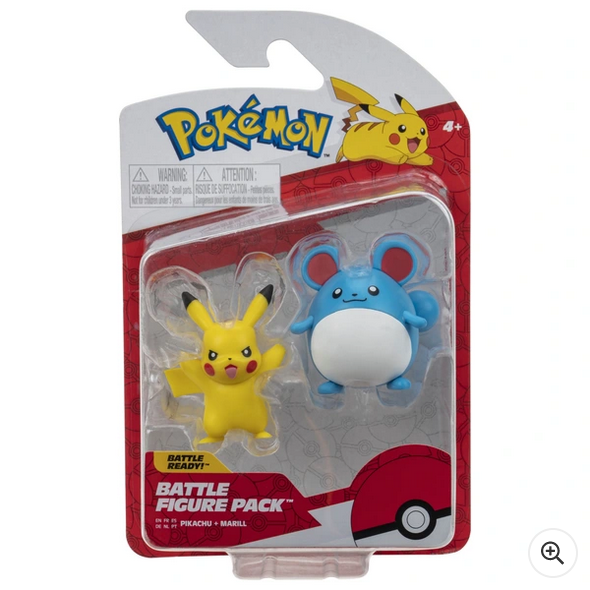 Pokémon Battle Figure Pack – Marill and Pikachu