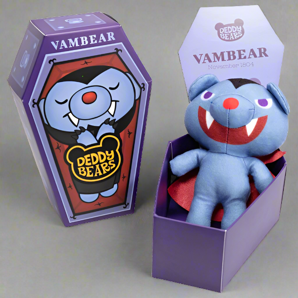 Deddy Bear 13cm Coffin - Vambear Soft Plush