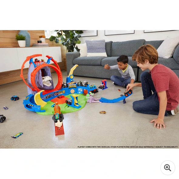 Hot Wheels Monster Trucks Volcano Arena Set