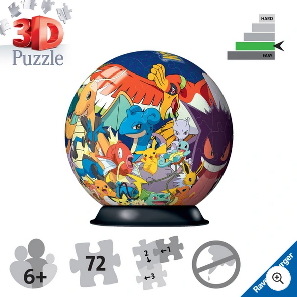 Ravensburger Pokémon 72 Piece 3D Jigsaw Puzzle