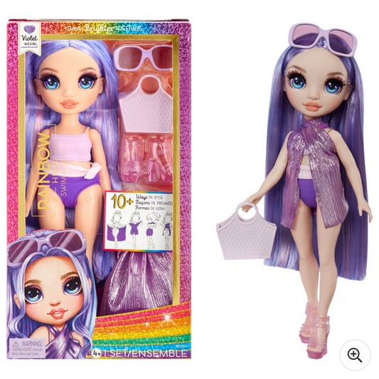 Rainbow High Swim & Style Violet Fashion Doll