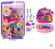 Načíst obrázek do prohlížeče Galerie, Polly Pocket Compact Groom n Glam Poodle Playset