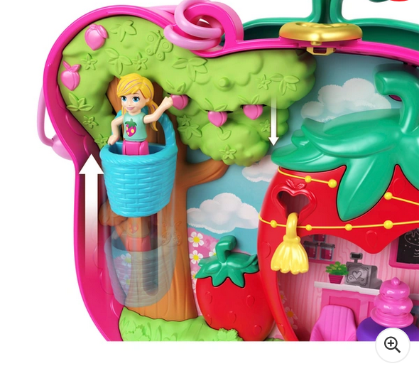 Polly Pocket Straw-Beary Patch Compact