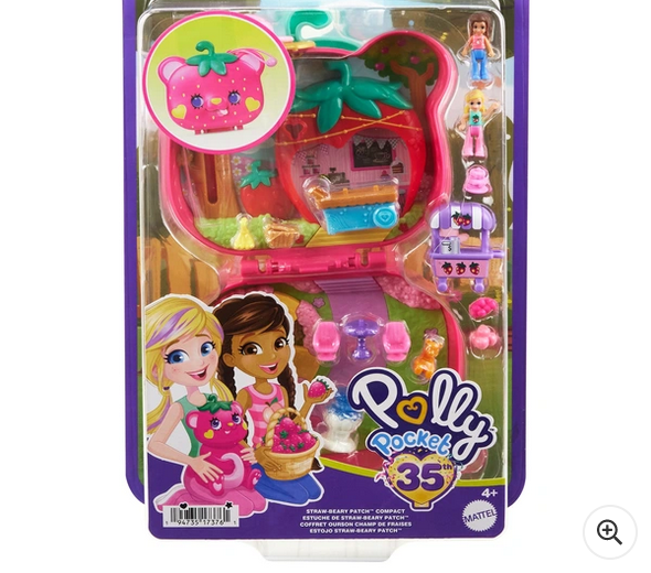 Polly Pocket Straw-Beary Patch Compact