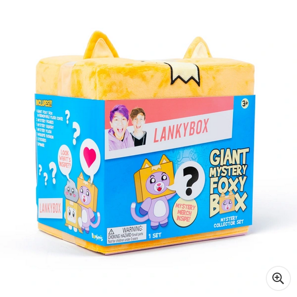 Lankybox Giant Surprise Foxy Box Plush Toy Set